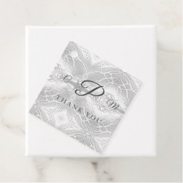 カソリッフェイクク・サテンモノグラムの フェイバータグ