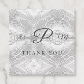 カソリッフェイクク・サテンモノグラムの フェイバータグ (正面)