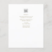 カソリッモダンク結婚式招待状白エレガント色 (裏面)