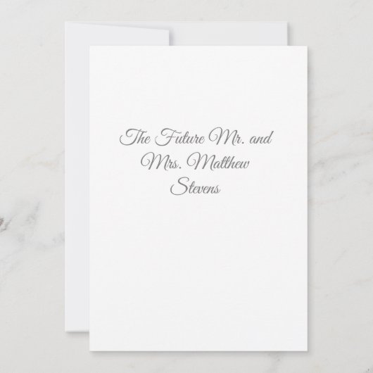 カソリッモノグラムのクヴィンテージウェディング招待状 招待状 (裏面)