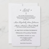 カソリッモノグラムのク結婚式招待状 招待状 (正面)