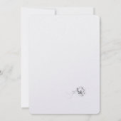 カソリッモノグラムのク結婚式招待状 招待状 (裏面)