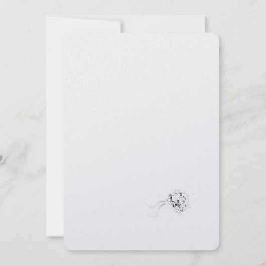 カソリッモノグラムのク結婚式招待状 招待状 (裏面)