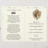 カソリッ伝統的クのラテン質量結婚式 プログラム (正面/裏面)