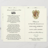 カソリッ伝統的クのラテン質量結婚式 プログラム (正面/裏面)