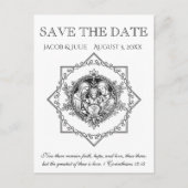 カソリッ伝統的クの聖なる家族は日付を保存 案内ポストカード (正面)