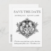 カソリッ伝統的クの聖なる家族は日付を保存 案内ポストカード (正面/裏面)