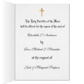 カソリッ伝統的クシーズ悔やみや弔慰ミサ・オファリング (内側 (右))