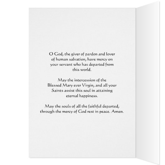 カソリッ伝統的クシーズ悔やみや弔慰ミサ・オファリング (内側 (左))