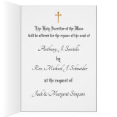 カソリッ伝統的クシーズ悔やみや弔慰ミサ・オファリング (内側 (右))