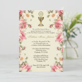 カソリッ伝統的クフローラ第一聖餐式 招待状 (スタンド正面)