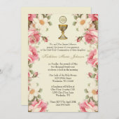 カソリッ伝統的クフローラ第一聖餐式 招待状 (正面/裏面)