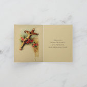 カソリッ伝統的クレジンテンフシフィックスフローラ祈りの言葉 シーズンカード (内部)