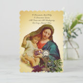 カソリッ伝統的クヴィンテージ招待状 招待状 (スタンド正面)