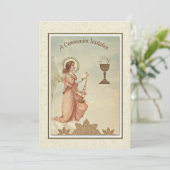 カソリッ伝統的クヴィンテージ招待状 招待状 (スタンド正面)