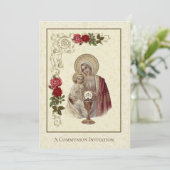 カソリッ伝統的クヴィンテージ招待状 招待状 (スタンド正面)