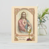 カソリッ伝統的クヴィンテージ招待状 招待状 (スタンド正面)