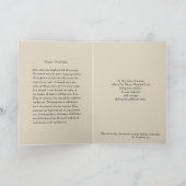 カソリッ伝統的ク悔やみや弔慰の弔問の十字架 カード (内部)