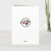 カソリッ伝統的ク悔やみや弔慰ピンクローゼラス十字架 カード (裏面)