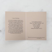 カソリッ伝統的ク悔やみや弔慰ピンクローゼラス十字架 カード (内部)