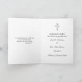 カソリッ伝統的ク悔やみや弔慰ミサがイエスを捧げる カード (内部)