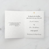 カソリッ伝統的ク悔やみや弔慰ミサがイエスを捧げる カード (内部)