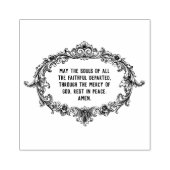 カソリッ伝統的ク祈りの言葉貧しい魂の煉獄 ラバースタンプ (インプリント)