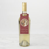 カソリッ伝統的ク結婚のマルーンダマスク ボトルネックタグ (ボトル)