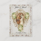 カソリッ伝統的ク結婚の祈りの言葉聖札 名刺 (正面)