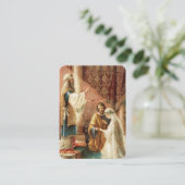 カソリッ伝統的ク結婚式の引き出物神聖カード 名刺 (スタンド正面)