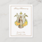 カソリッ伝統的ク結婚式の引き出物神聖カード 名刺 (正面)