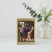 カソリッ伝統的ク結婚式の引き出物神聖カード 名刺 (スタンド正面)