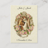 カソリッ伝統的ク結婚式の引き出物神聖カード 名刺 (正面)