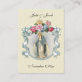 カソリッ伝統的ク結婚式の引き出物神聖カード 名刺 (正面)