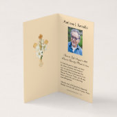 カソリッ伝統的ク葬儀イエス祈りの言葉カード 名刺 (内部)