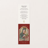 カソリッ伝統的ク葬儀ヴァージンメアリー祈りの言葉 名刺 (外部フラット)