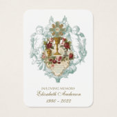 カソリッ伝統的ク葬儀記念聖札 – (正面)