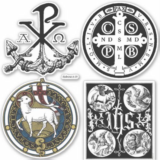 カソリッ伝統的ク記号 シール (正面)