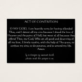 カソリッ伝統的クID緊急神聖な祈りの言葉カード (裏面)