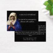 カソリッ伝統的クID緊急神聖な祈りの言葉カード (デスク)