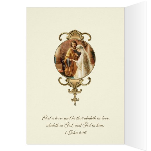 カソリッ結婚クの宗教ヴァージンメアリー・ジョセフ (内側 (左))