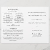 カソリッ結婚クの式プログラム全質量 (正面)