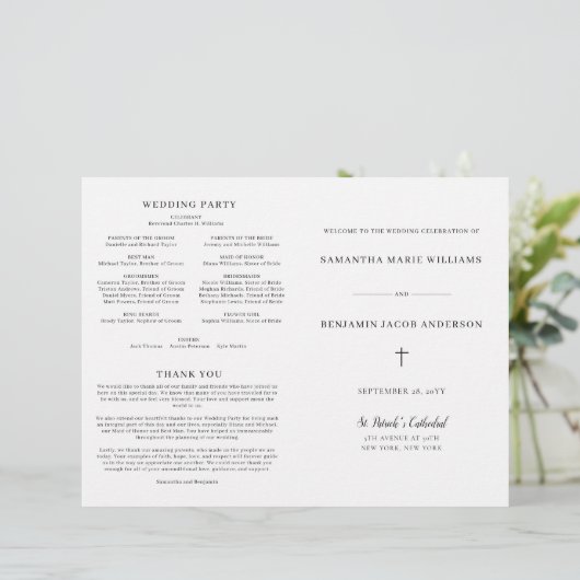 カソリッ結婚クの式プログラム全質量 (スタンド正面)