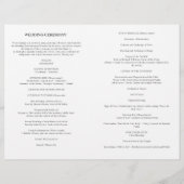 カソリッ結婚クの式プログラム全質量 (裏面)