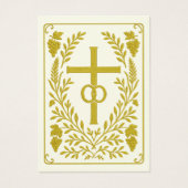 カソリッ結婚クの形見 | 金ゴールド交差 (正面)