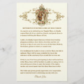 カソリッ結婚クの教会の質素な服装 便箋 (正面)