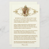 カソリッ結婚クの教会の質素な服装 便箋 (正面/裏面)