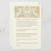 カソリッ結婚クの教会の質素な服装 便箋 (正面/裏面)