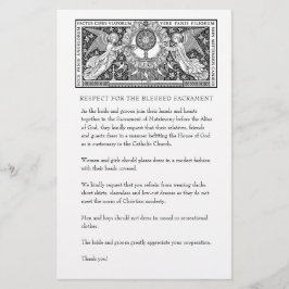 カソリッ結婚クの教会の質素な服装 便箋