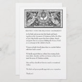 カソリッ結婚クの教会の質素な服装 便箋 (正面/裏面)